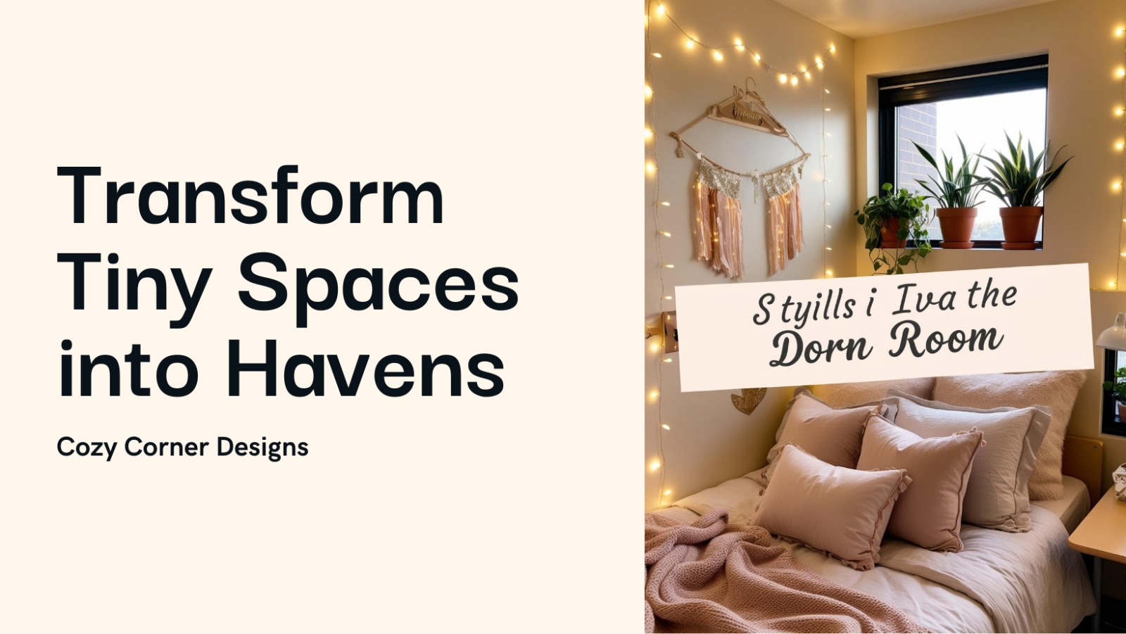 Dorm Room or Dungeon? Transforming Tiny Spaces into Cozy Havens
