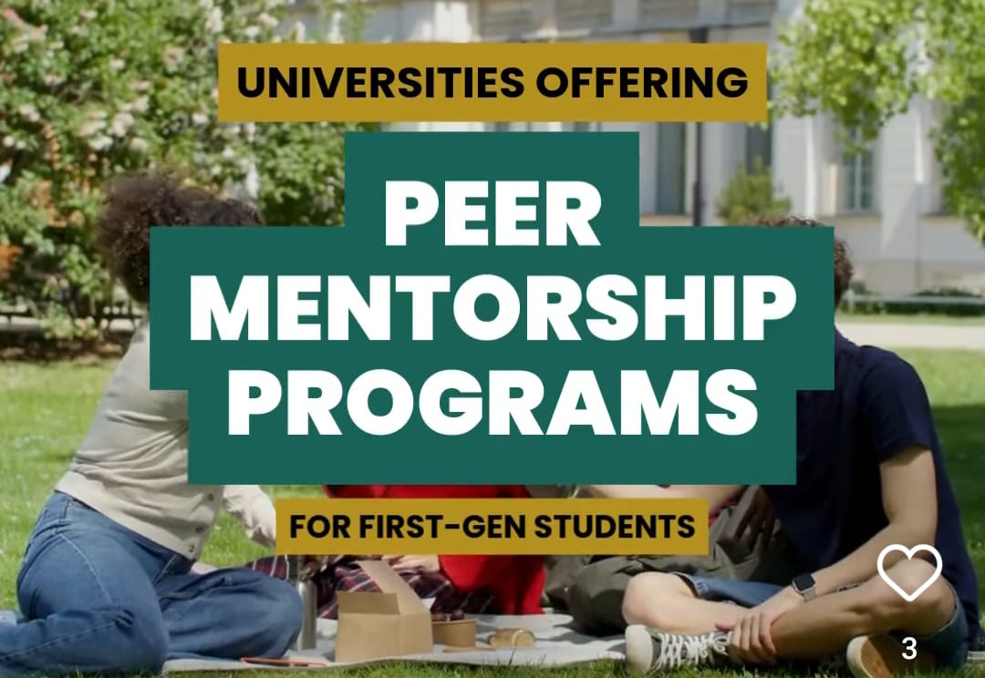 Universities Offering Peer Mentorship Programs for First-Generation Students
