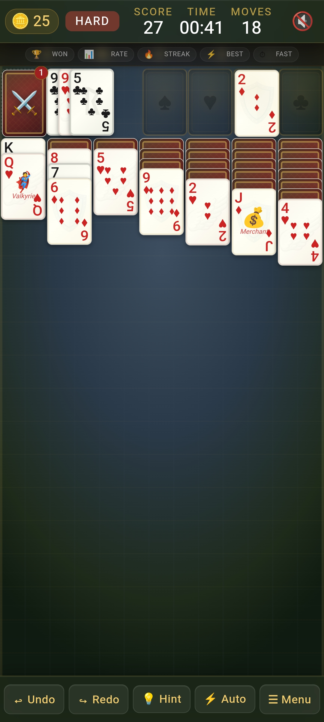Three Draw Solitaire Adventure!